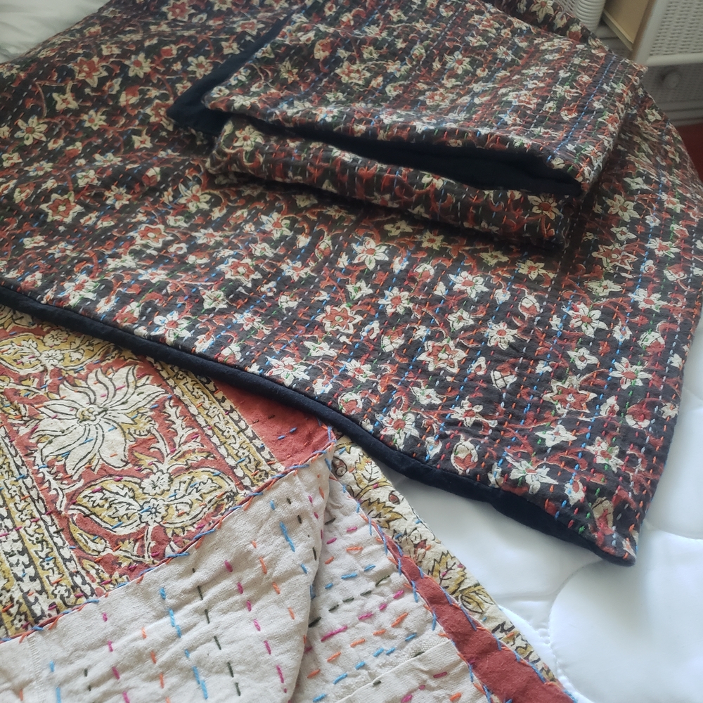 Chic Floral Patchwork Quilts Pillow Covers